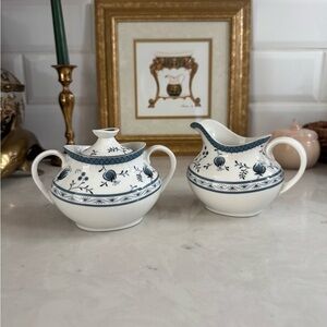 Royal Doulton Cambridge Creamer and Sugar Bowl &Lid